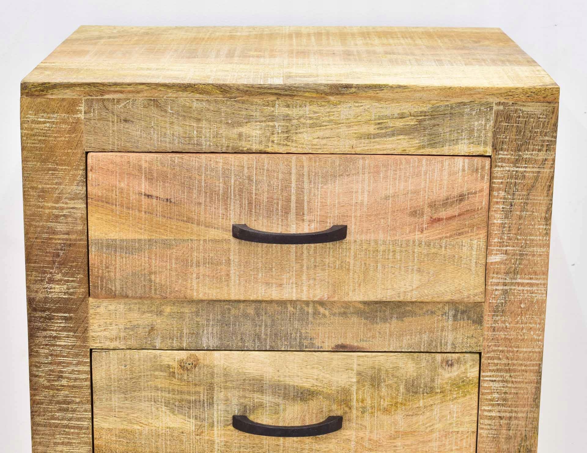 Komoda kolonialna indyjska lite drewno mango loft Głębokość mebla 40 cm