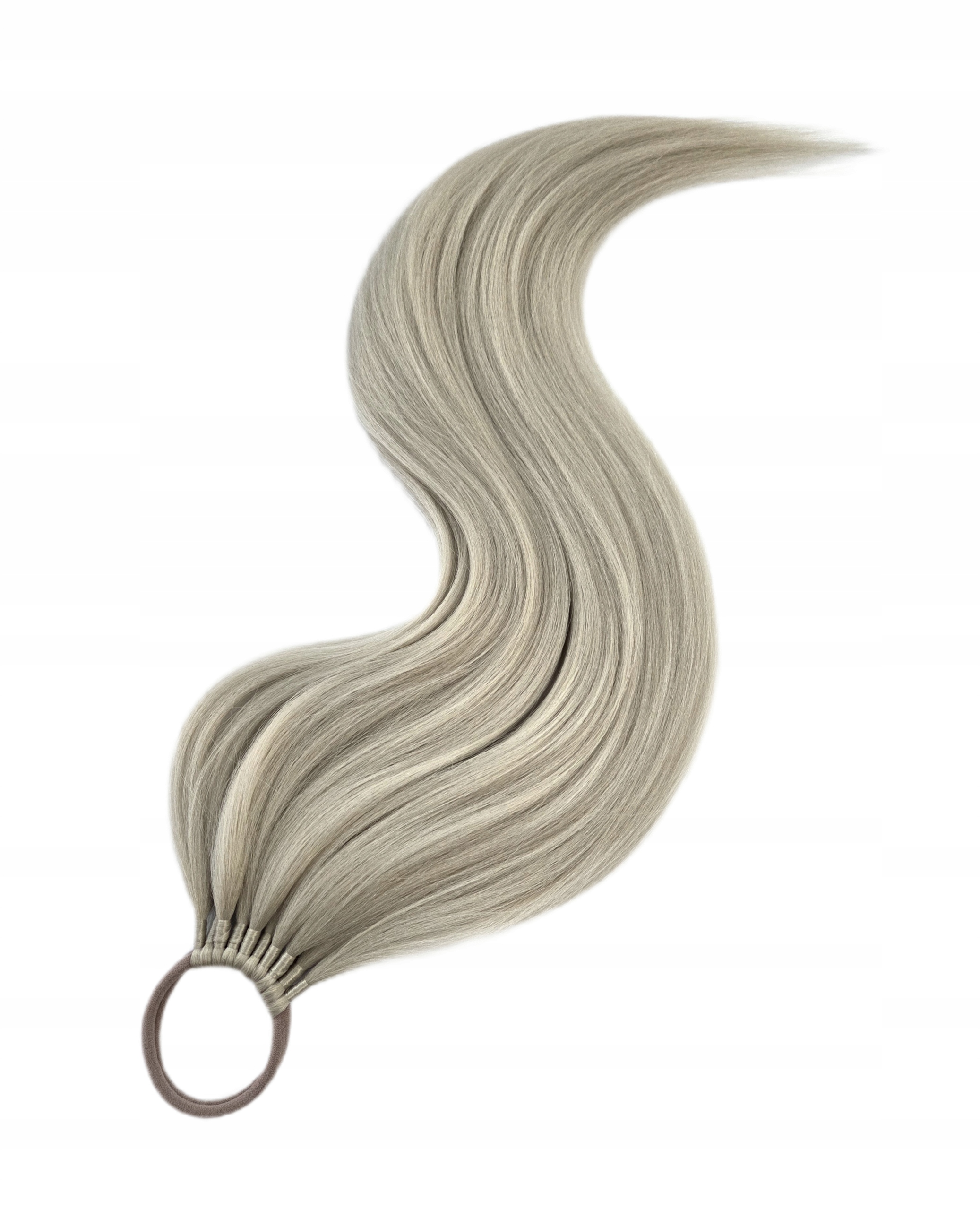 Připínací poník na gumičku, Příčesek, slaměný blond, Slámková Blondýnka, 80 cm