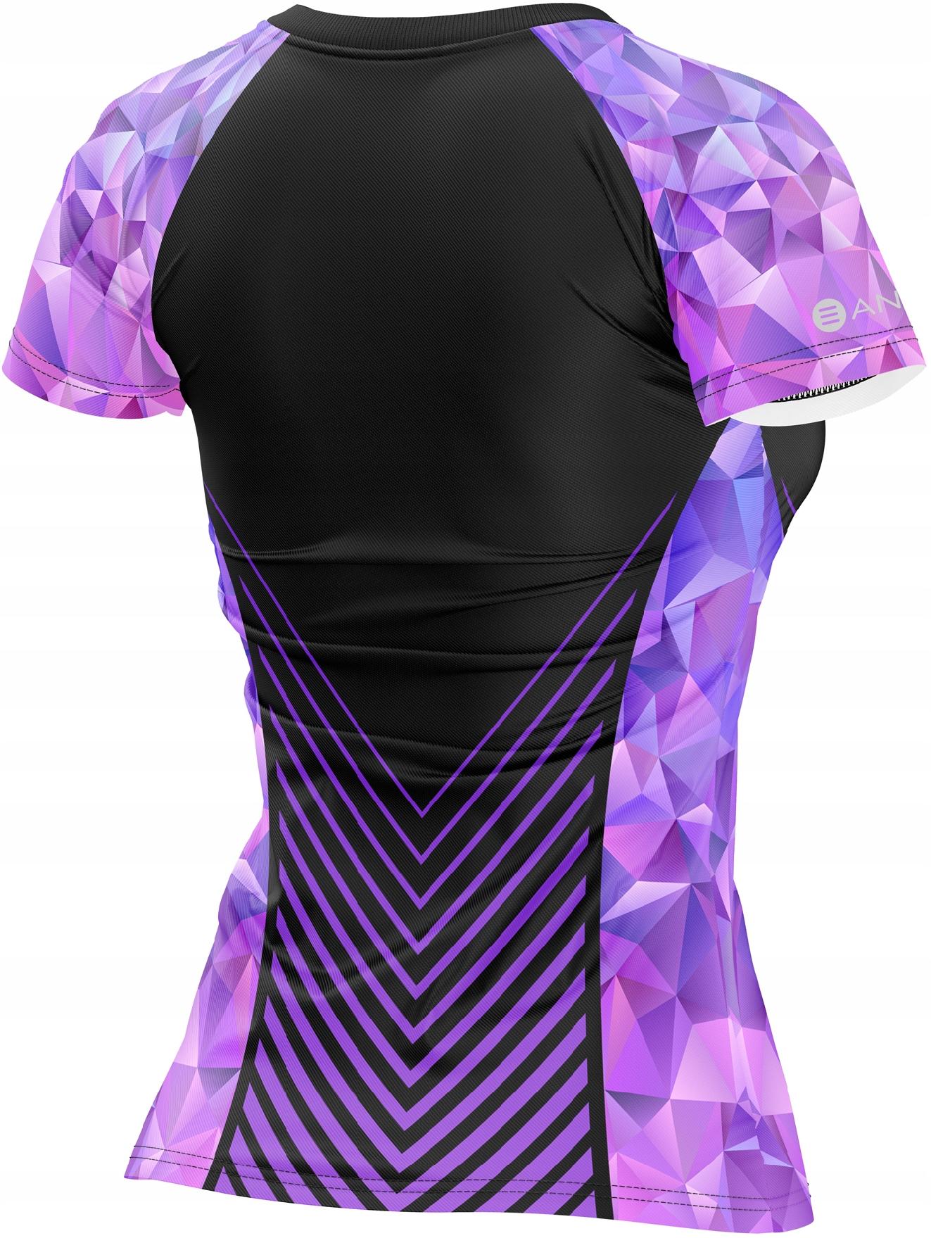 Koszulka Damska Termoaktywna Bieganie Fitness XXL Rękaw krótki rękaw