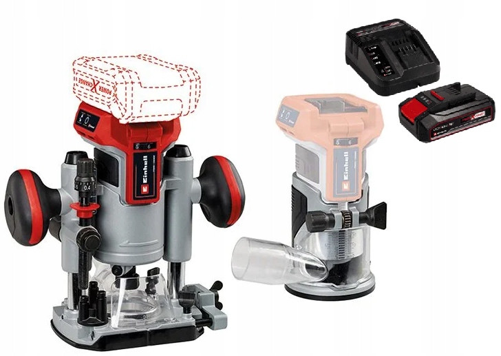 Einhell Frezarka Górnowrzecionowa Zestaw Tp-ro 18 Set Li Bl 2,5AH