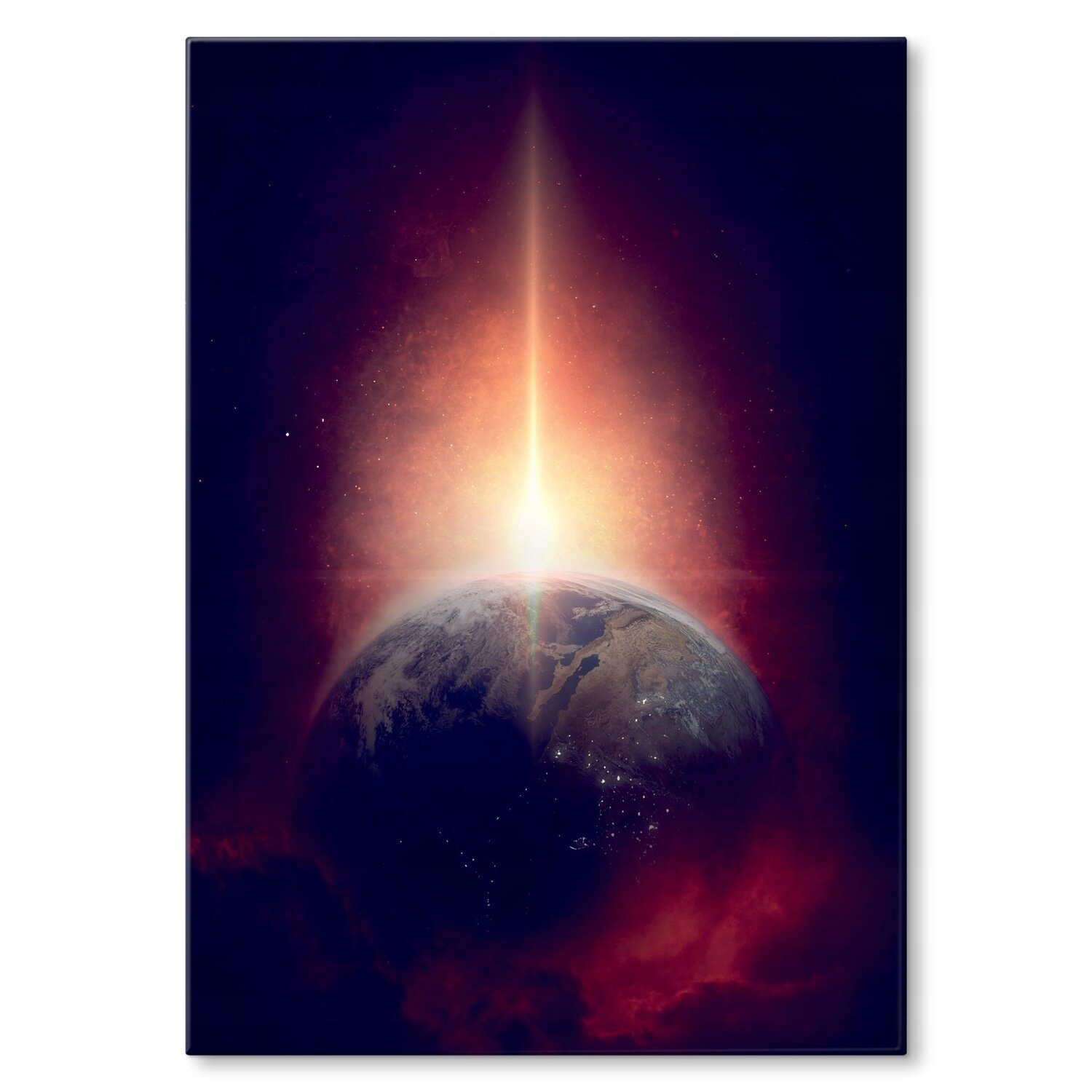 Kovový plakát Země Dárek 42 x 59 cm