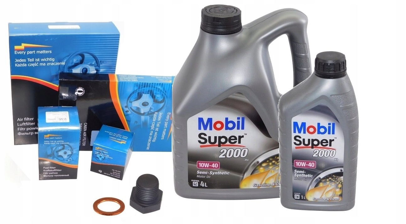 

Filtry Mobil 10w40 5L Opel Astra 2 II G 1.4 1.6