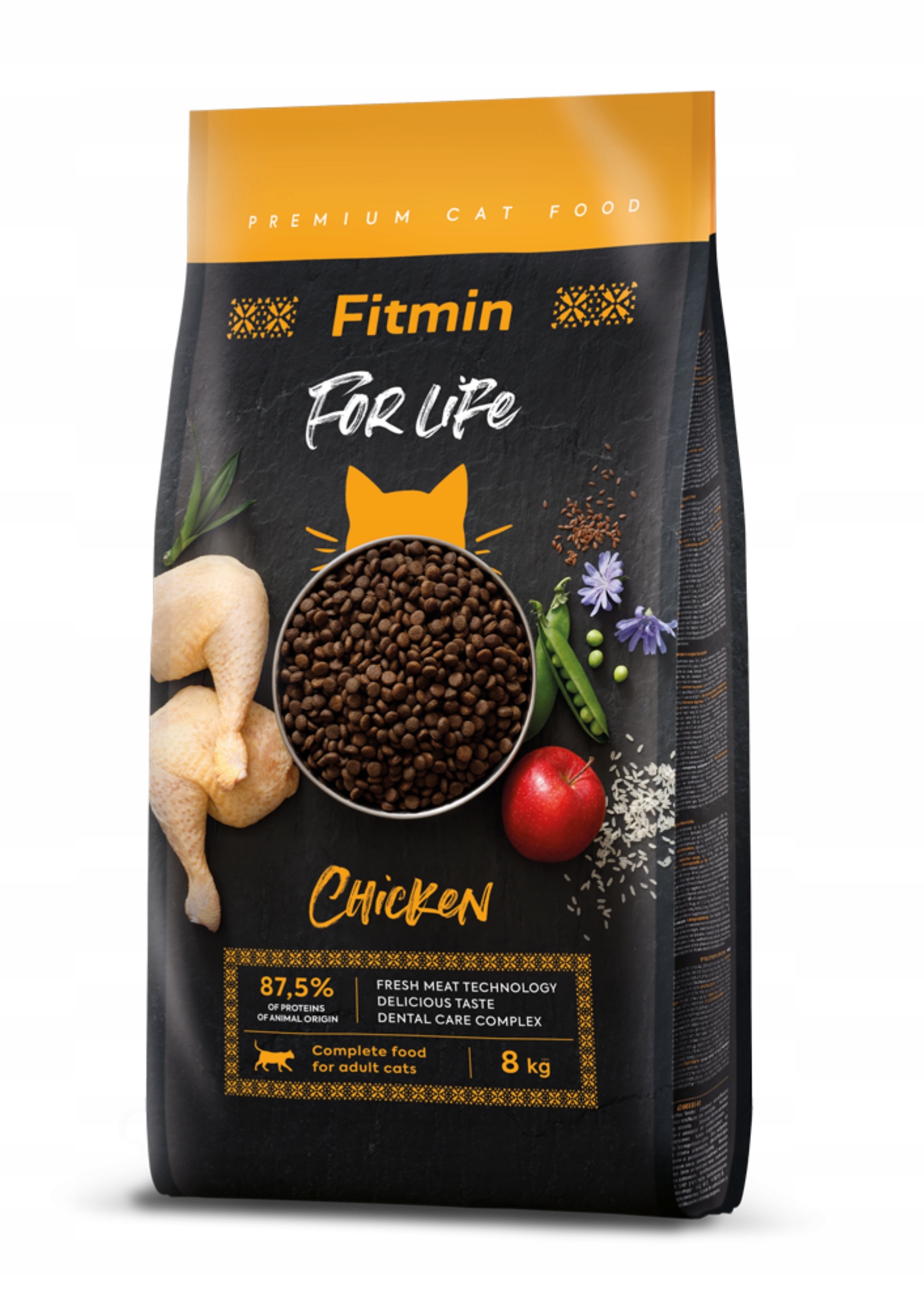 Levně Fitmin For Life Kuře pro dospělé kočky 8kg kuře