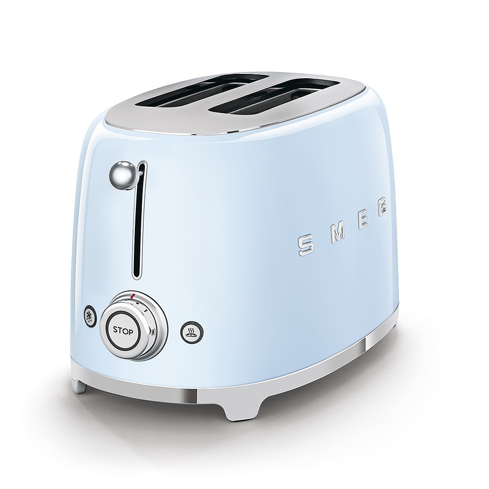 Smeg - Toster na 2 kromki, pastelowy błękit TSF01PBEU