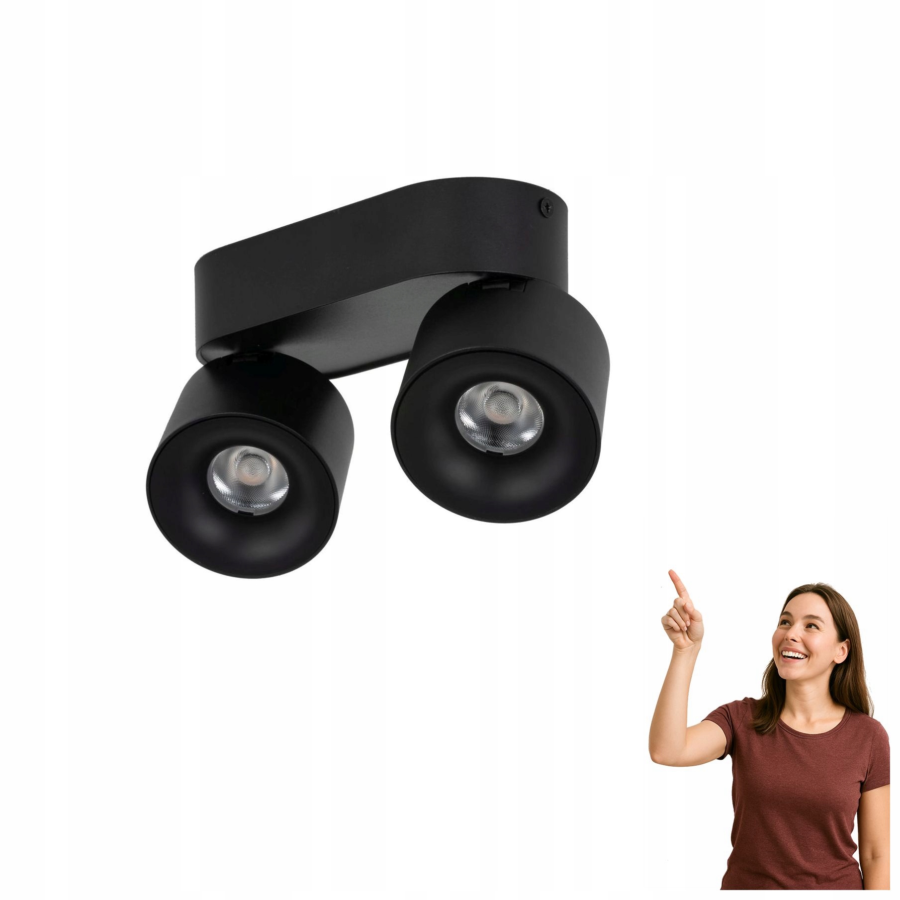 Lampa reflektor spot Led 20W Spark Duo Black Cct 18164 Tk Lighting