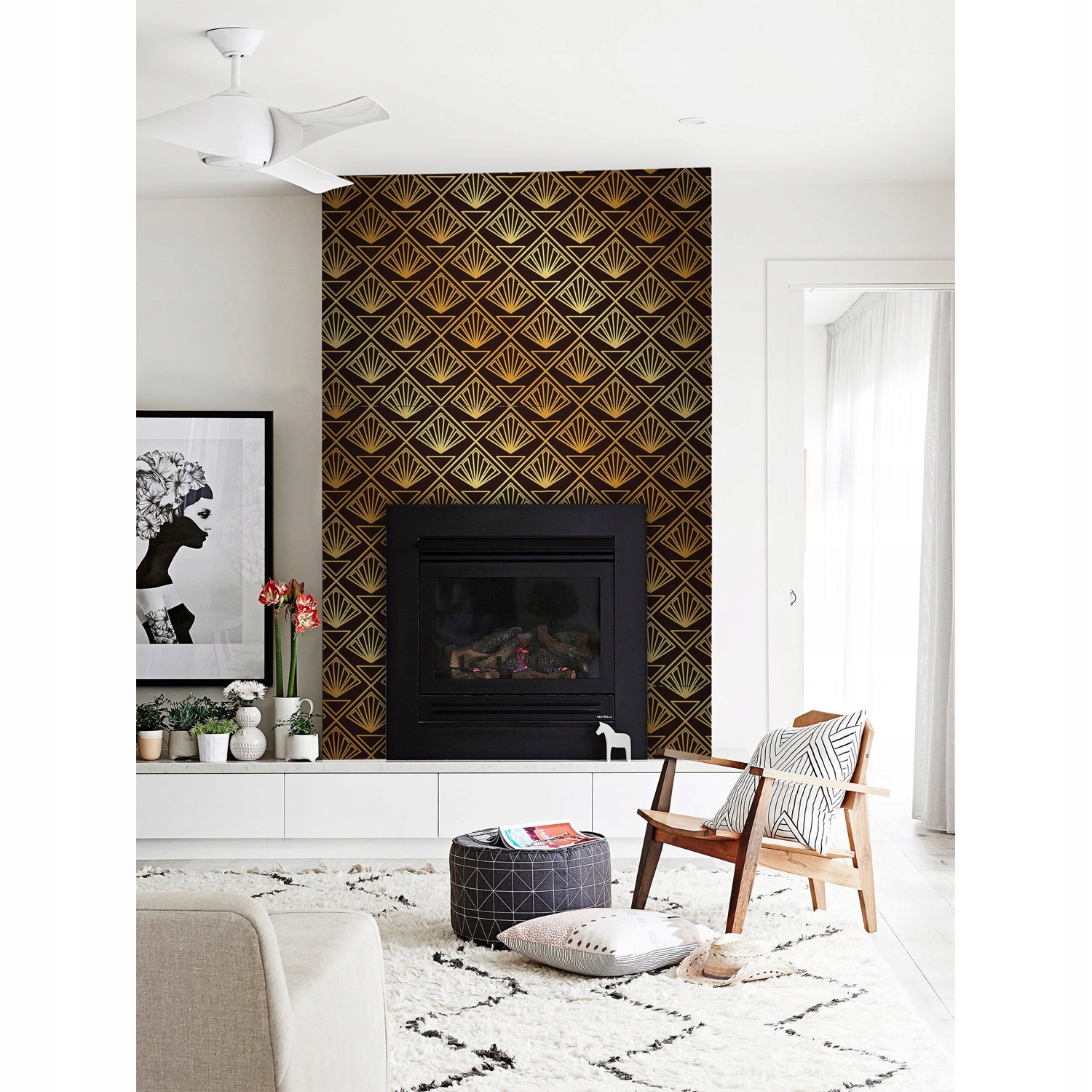 

Flizelinowa fototapeta Wzory styl glamour 254x184