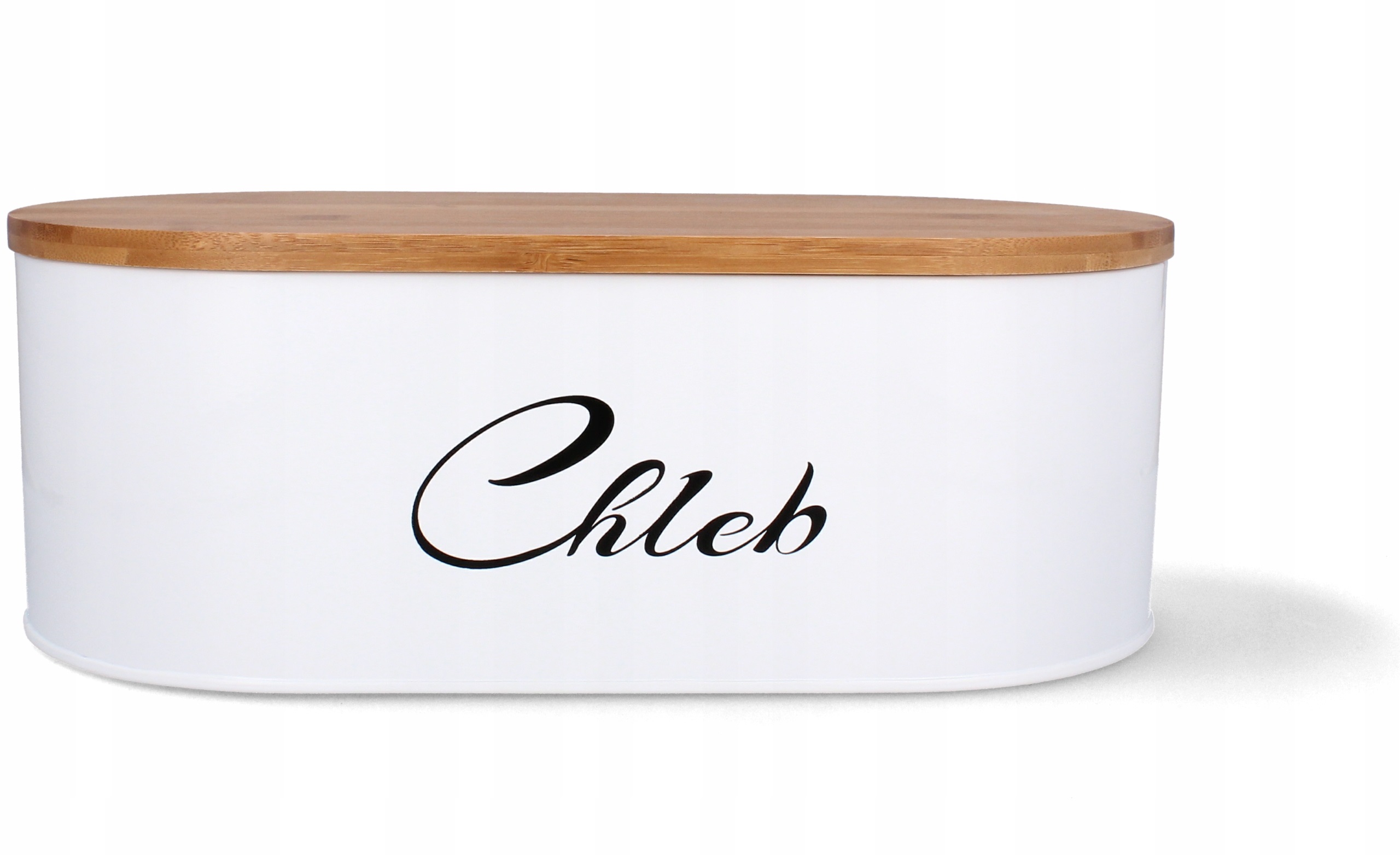 CHLEBAK EMALIOWANY Z POKRYWĄ BAMBUSOWĄ DESKĄ BIAŁY Rodzaj z deską