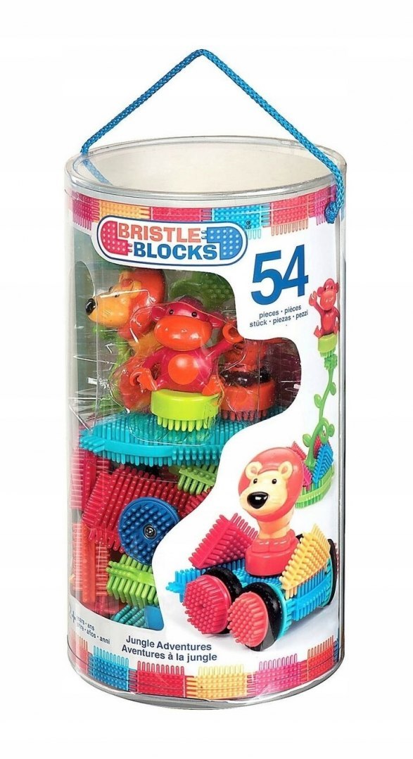 

Klocki sensoryczne jeżyki 54 elementy w tubie