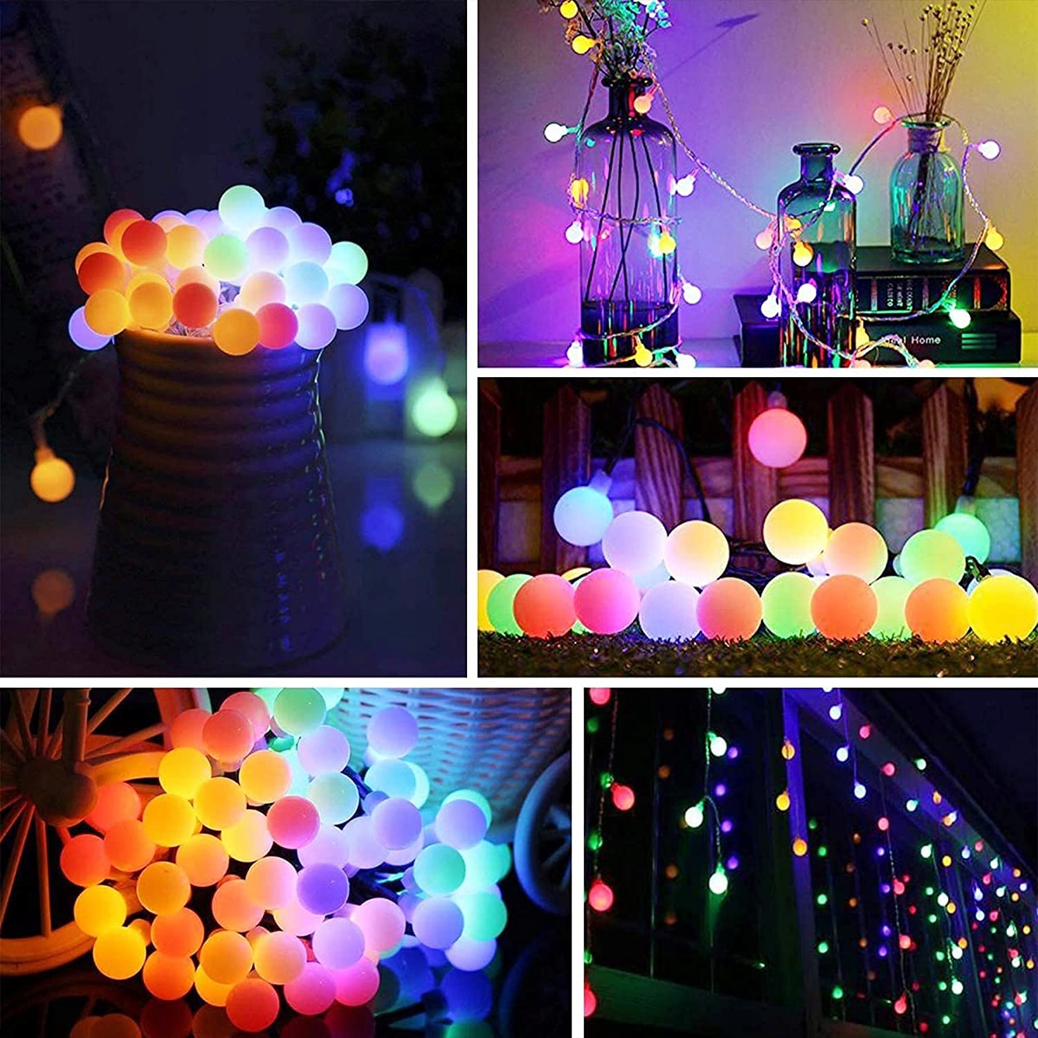 Globe Wodoodporne Lampki Kule Girlanda Świąteczna 60 Led 7M Boże Narodzenie — miniatura 14