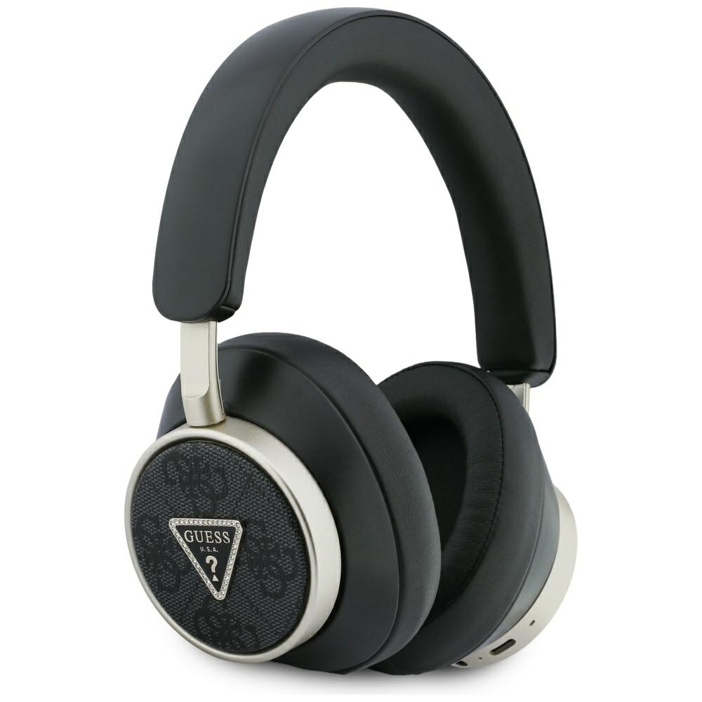 Slúchadlá na uši Guess 4G Triangle Logo Bluetooth Enc čierne