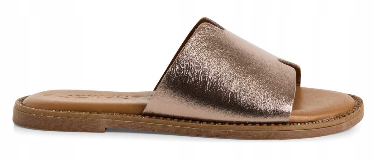 Dámské Nazouváky Ploché Skózové Hnědé Stylové Módní Tamaris 37