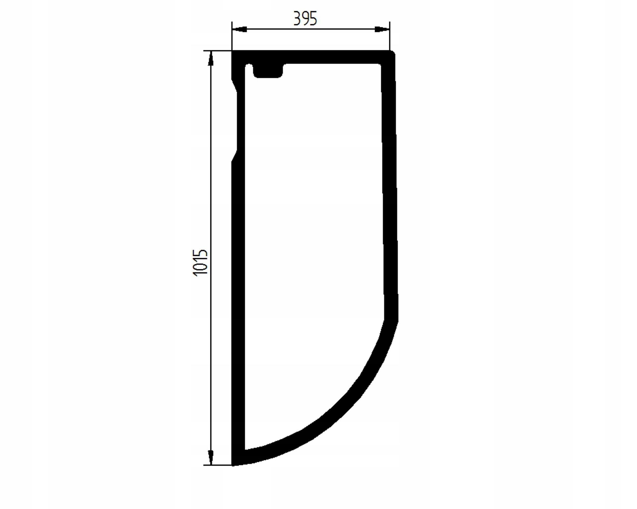sklo bagr Liebherr boční levé 10664605