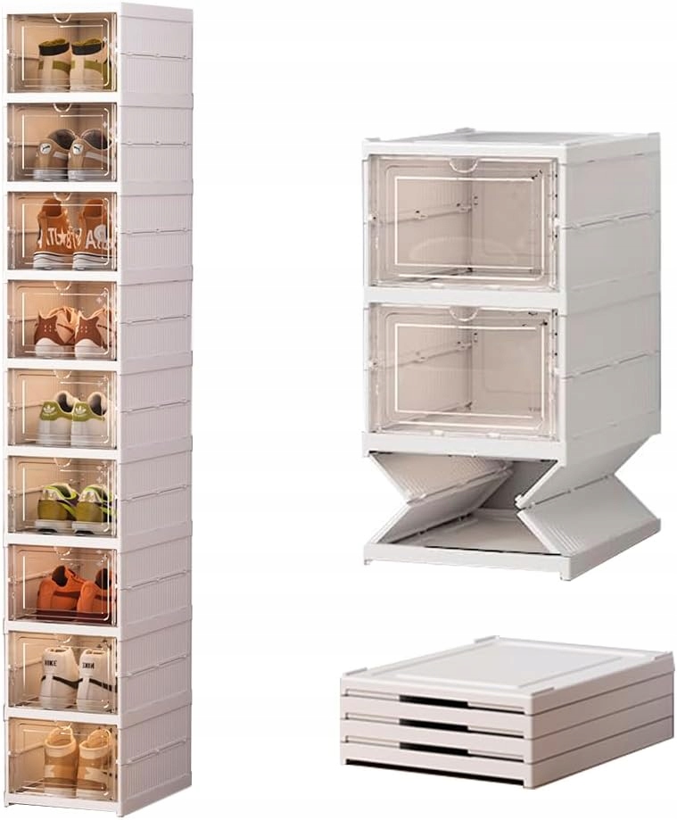 Skladacia skrinka na topánky Paide P 34,7 cm hl. x 25,7 š. x 157,5 v.