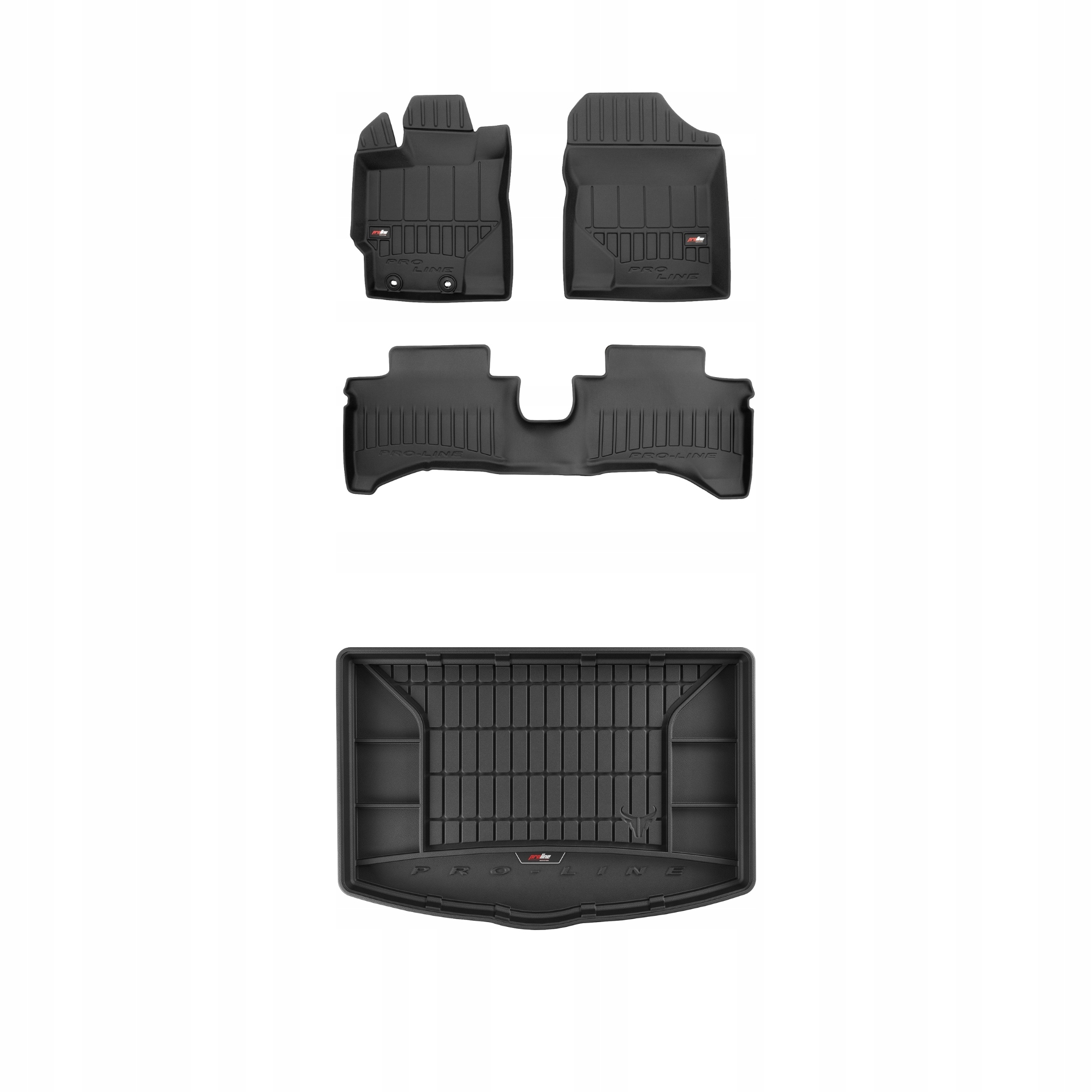 Frogum 3D sada gumových koberců a rohoží s logem pro Toyota Yaris III 11-2020
