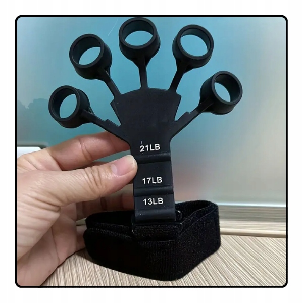 Finger Gripper do Ćwiczeń Dłoni Rąk Palców Czarny Przyrząd do Ćwiczeń Dłoni Stan opakowania oryginalne