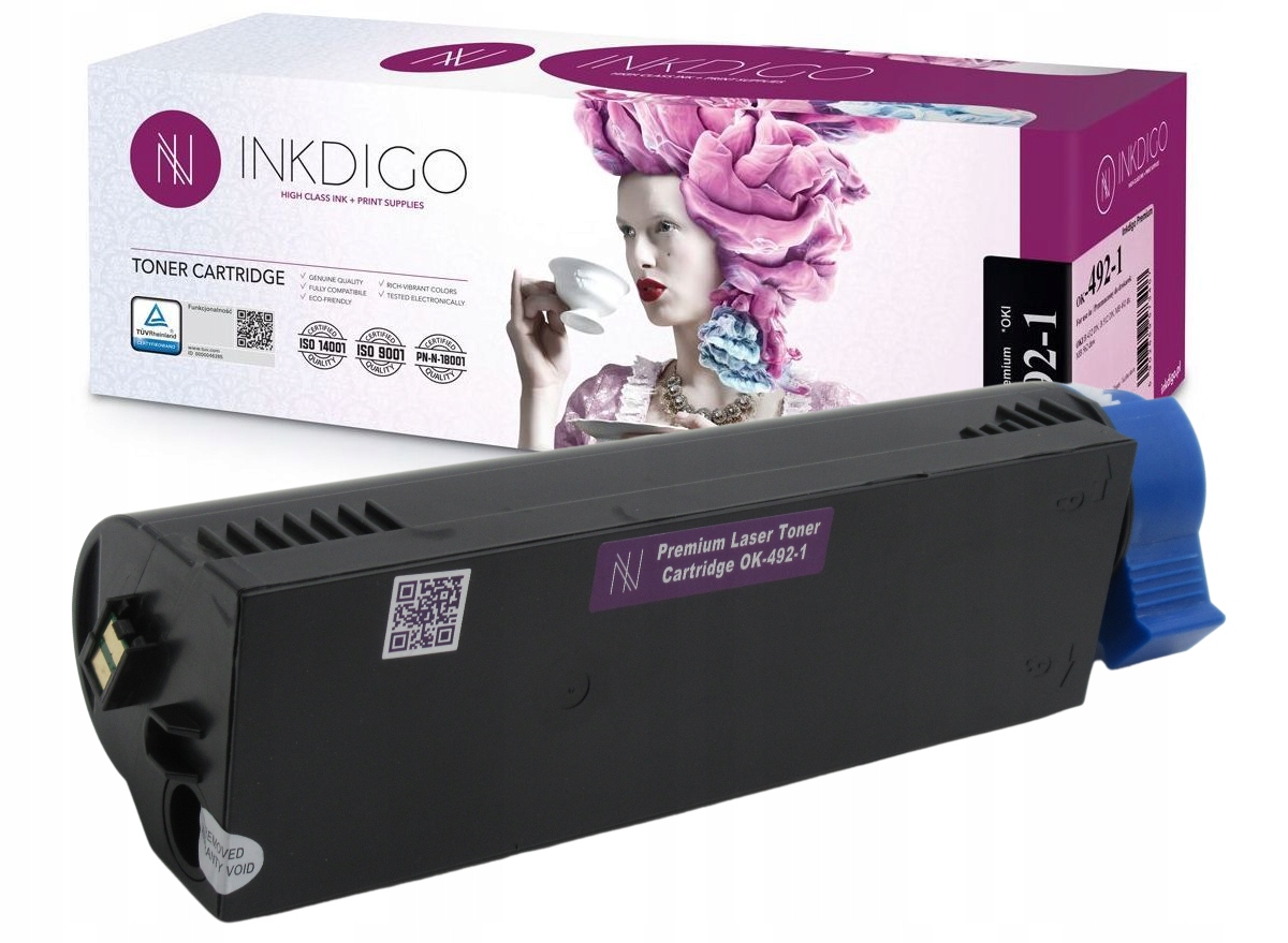 

Inkdigo Tuv Toner Do Oki B492 B432 B512 MB492 12K