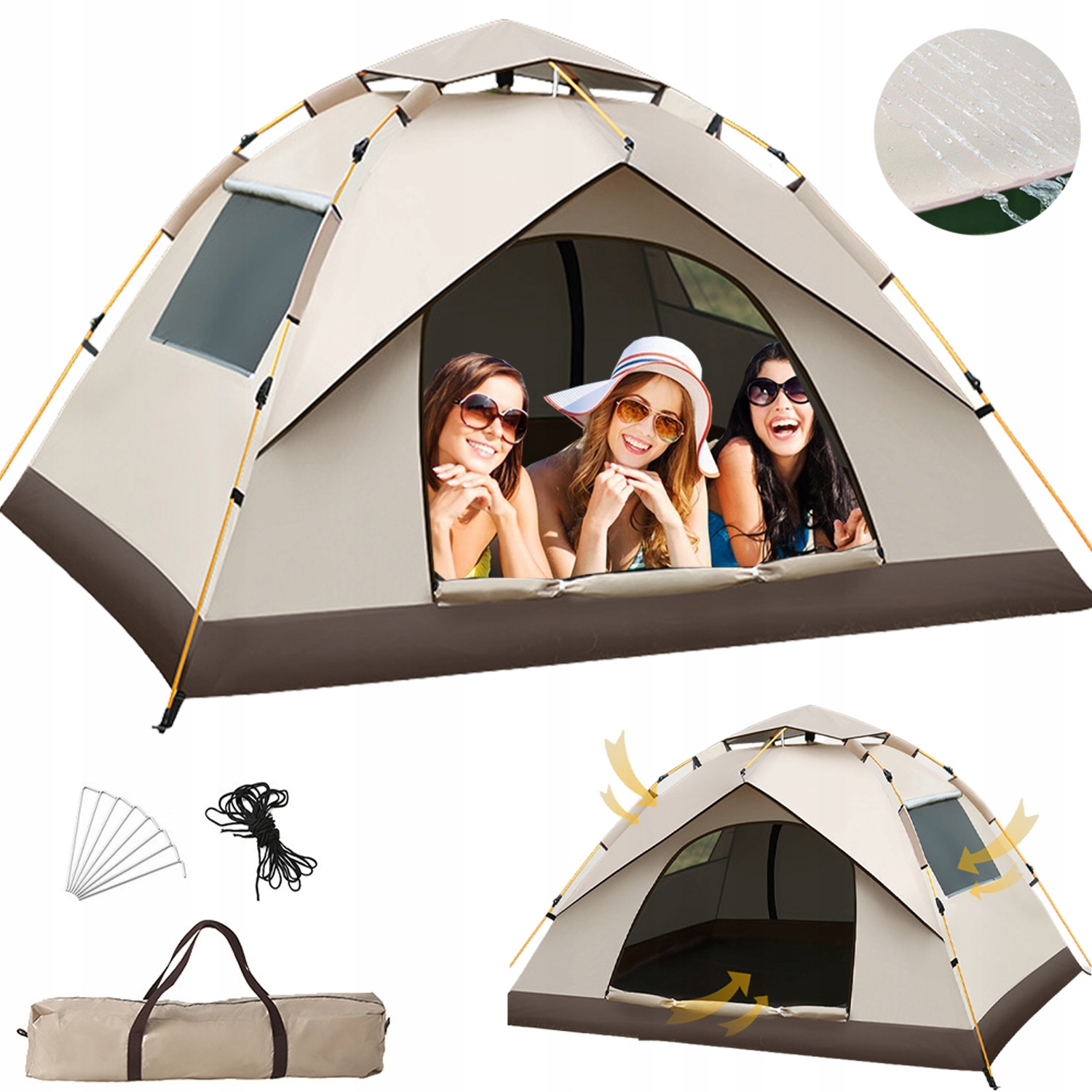 Stan Rodinný Turistický Kemp Větraný 2 Okna Moskytiéra