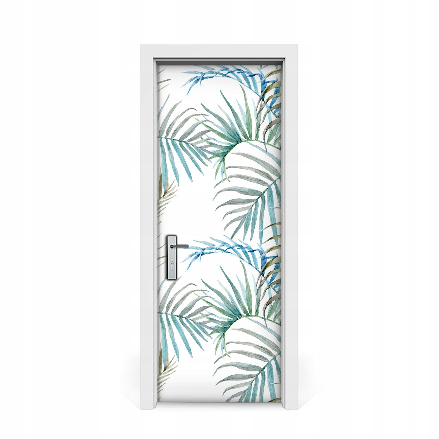 

Naklejka na drzwi okleina Liście tropikalne 75x205