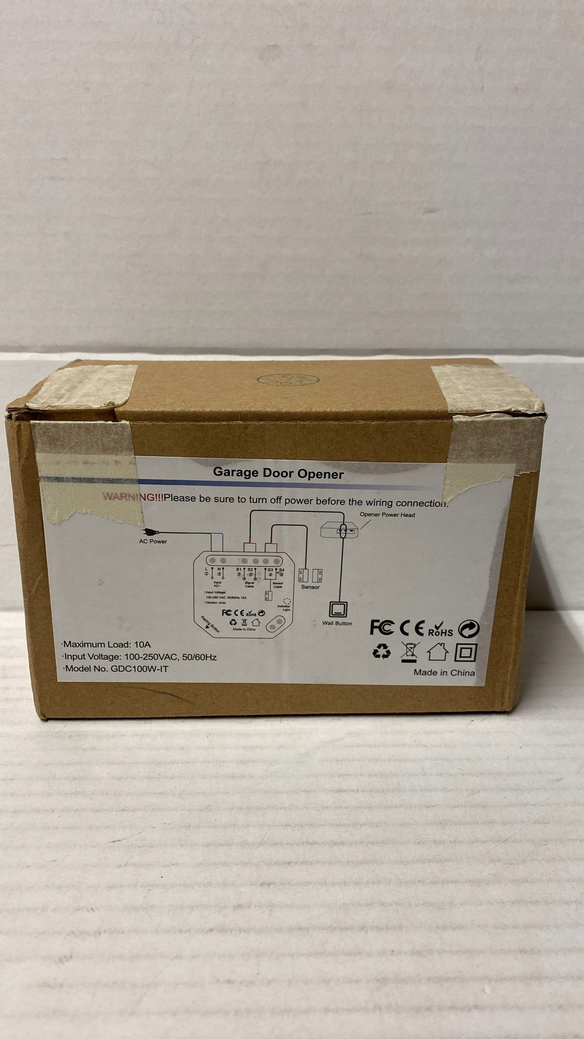 Otwieracz do drzwi garażowych LoraTap GDC100W-IT Seria GDC100W-IT