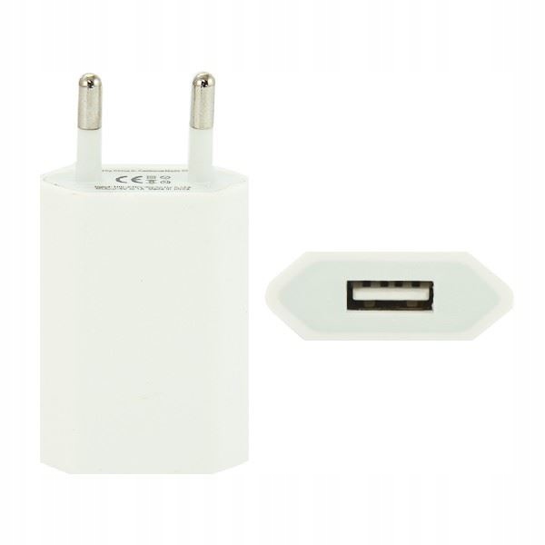 

Ładowarka sieciowa Usb 5V 1A biała