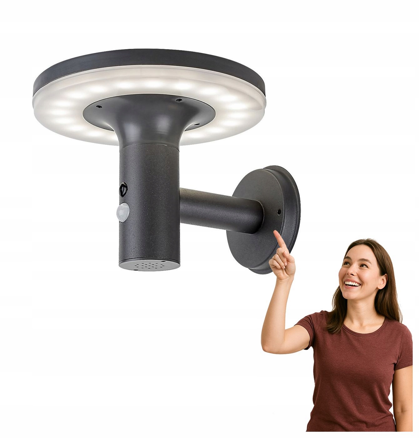 Venkovní solární Led svítidlo 10W s čidlem Alaska 77017 Rabalux