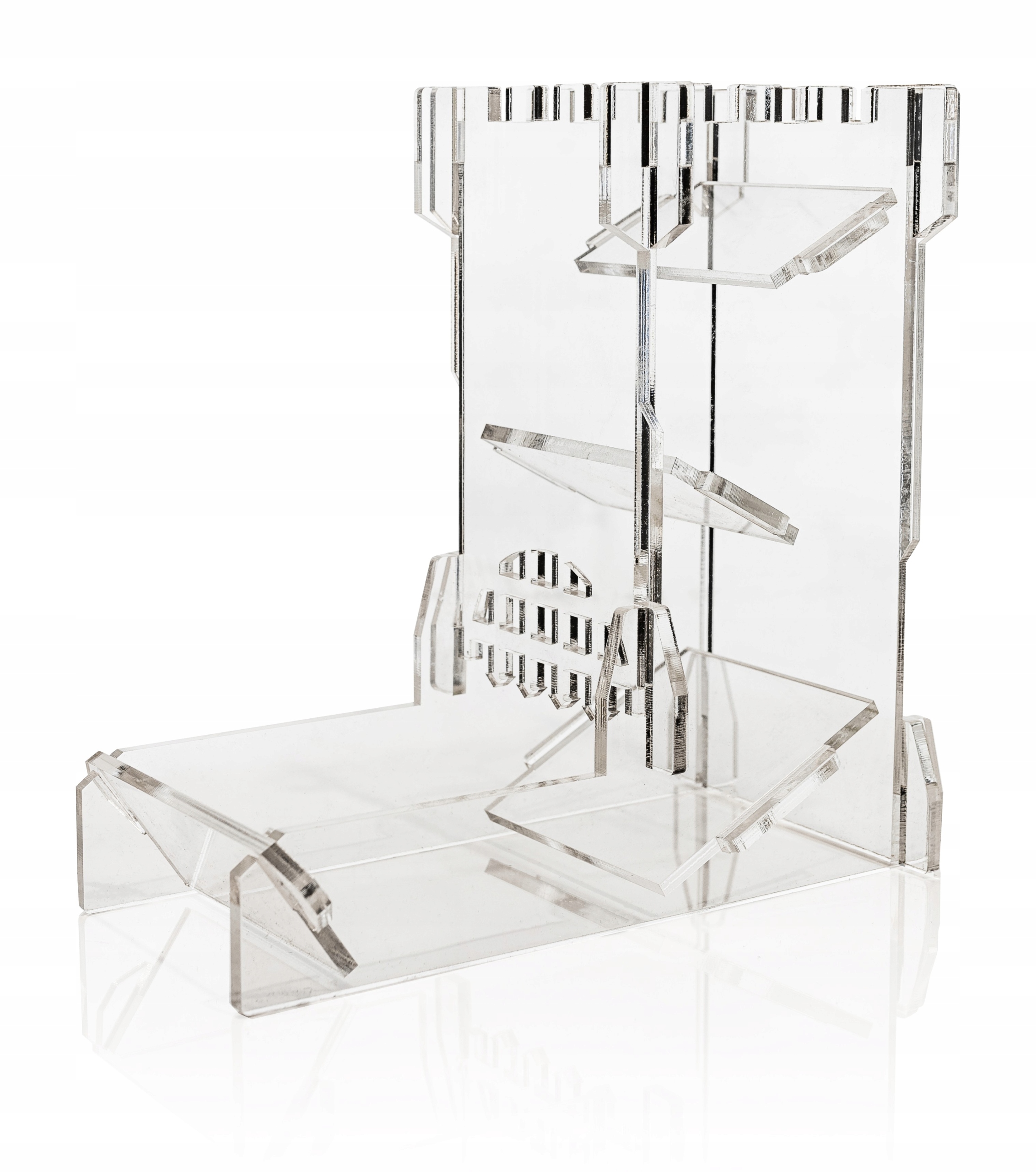 Przezroczysty Dice Tower Wieża Na Kości 18 CM