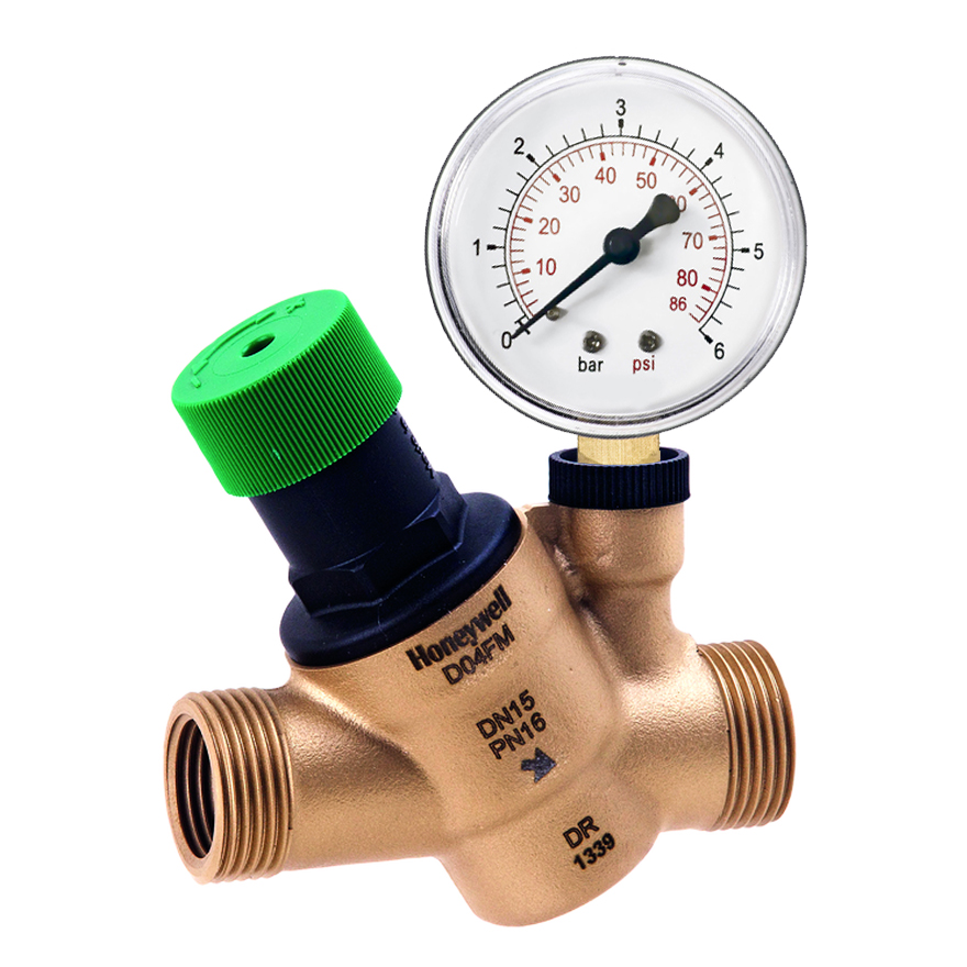 REDUKTOR CIŚNIENIA HONEYWELL MANOMETR 1/2 D04FM