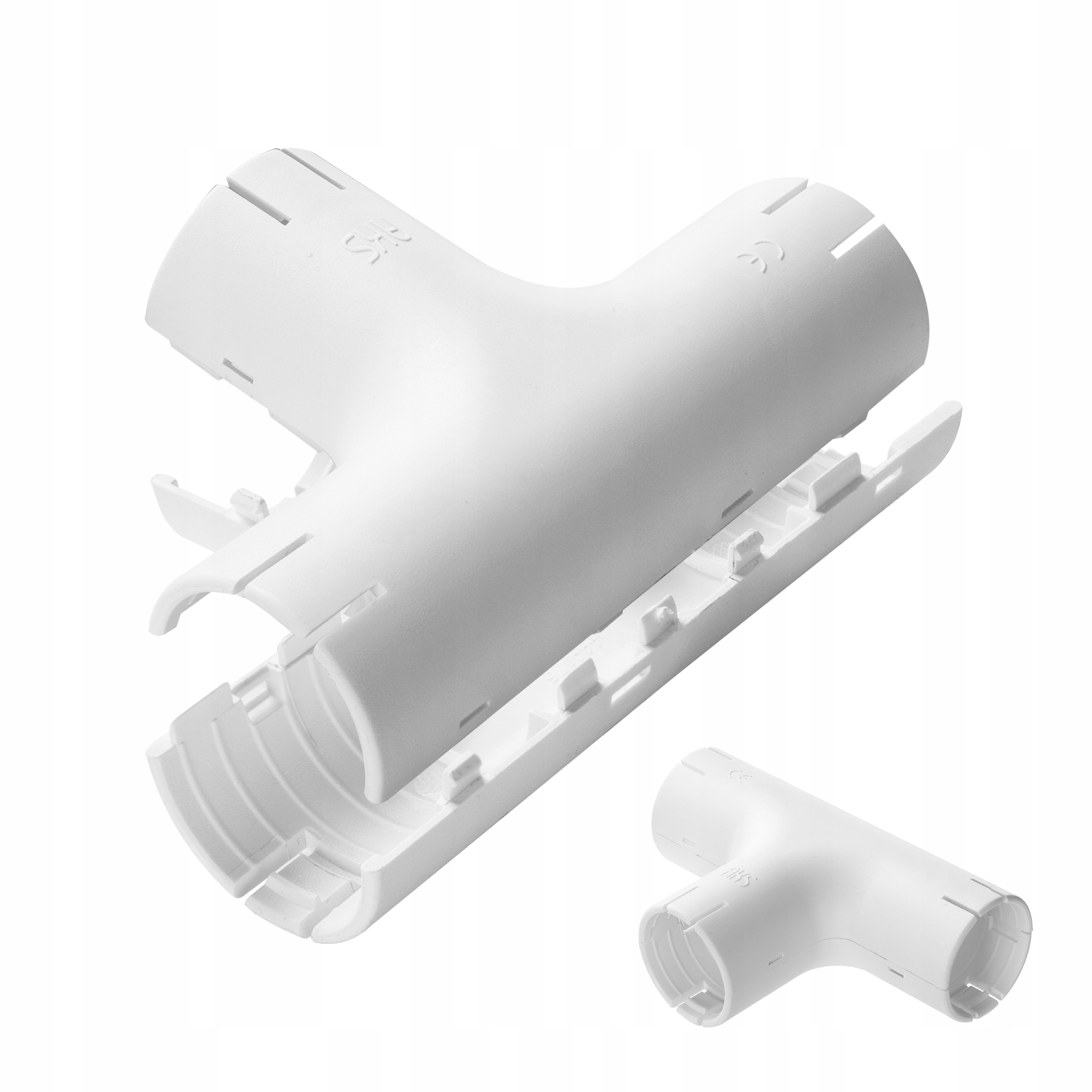 ZŁĄCZKA ŁĄCZNIK SKŁADANY TRÓJNIK DO RUR BIAŁY 20mm