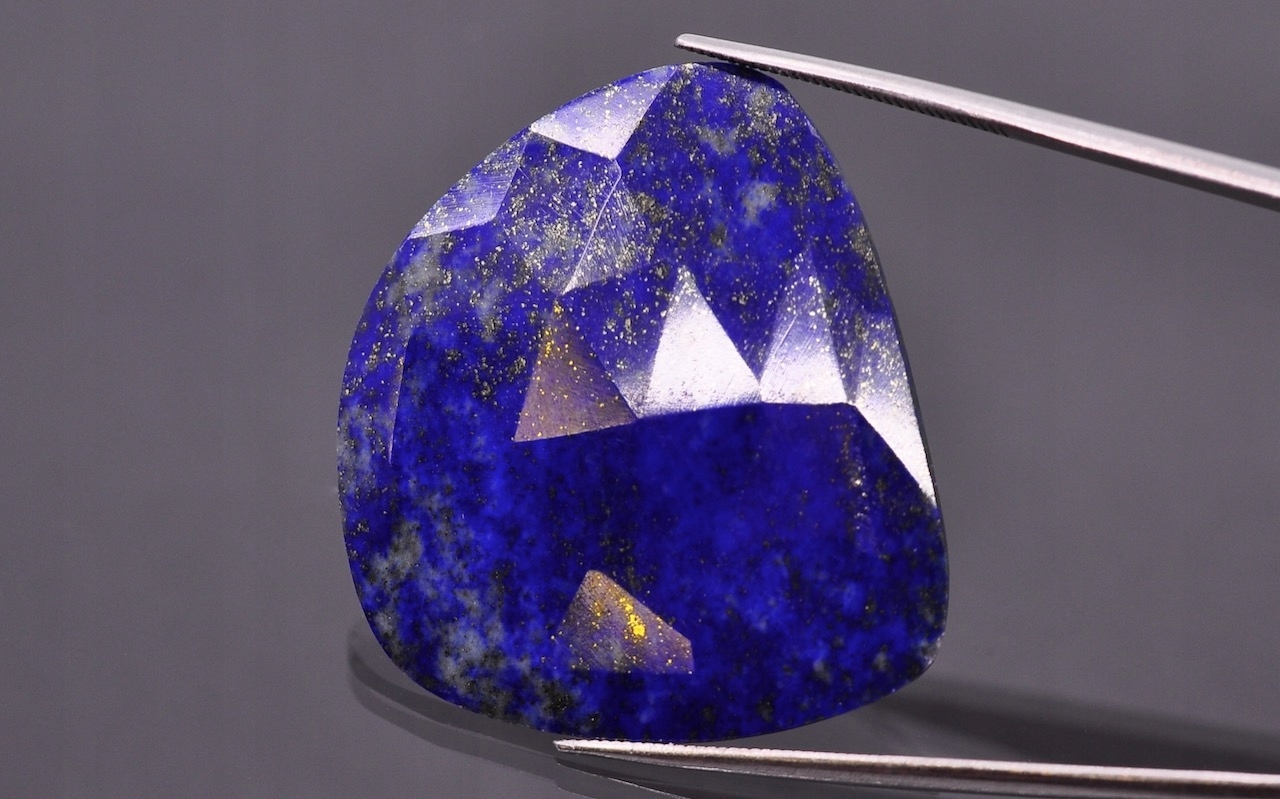 Lapis lazuli rozeta fantazijní 32x28 mm