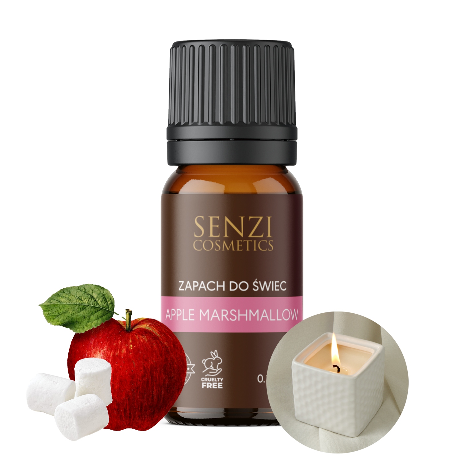 Gyertya illat Illatolaj Gyertya viasz 10ml Apple Marshmallow Édes