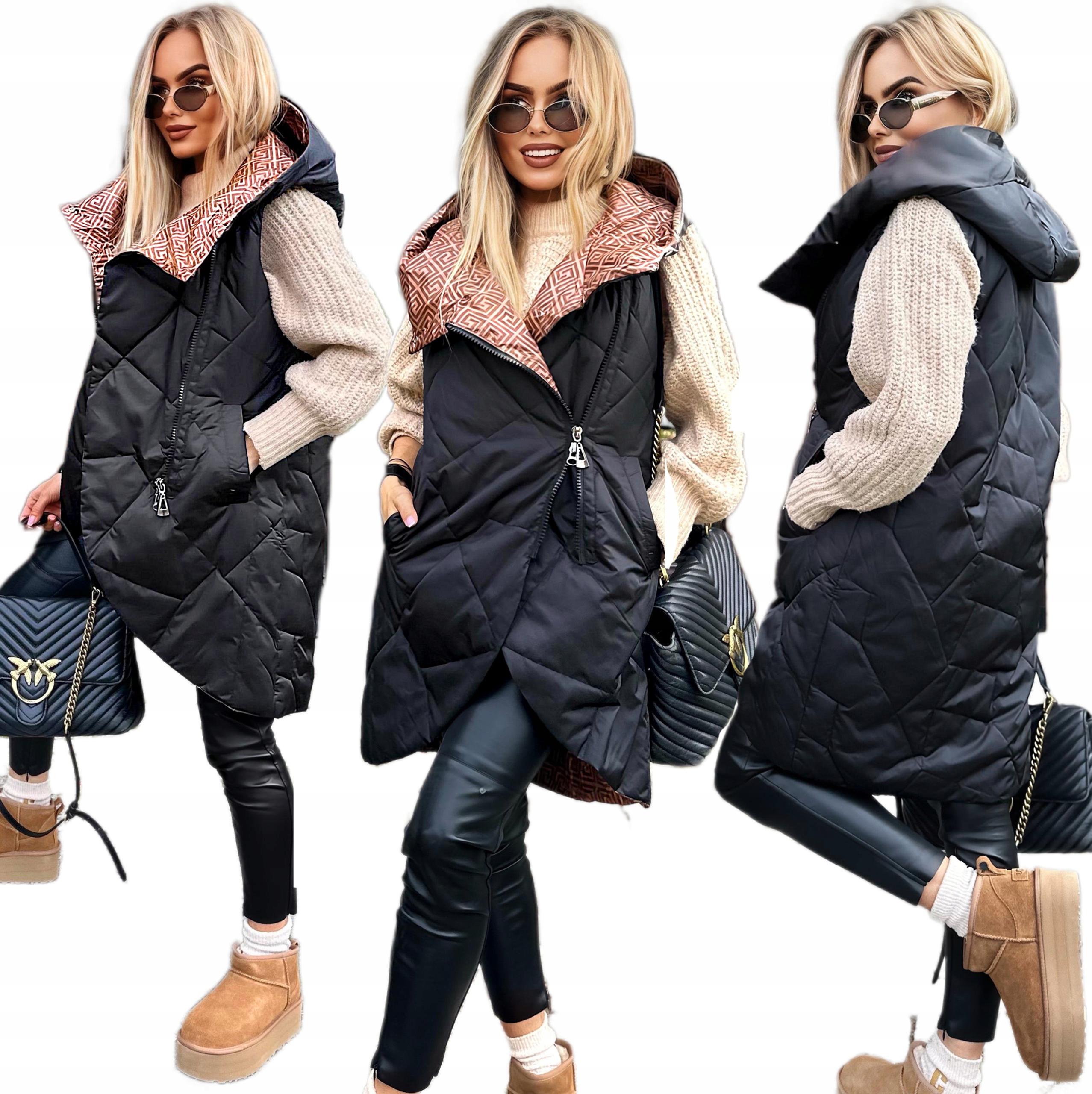 Dámská prošívaná vesta, Návlek Na Vesta s kapucí M Kaya