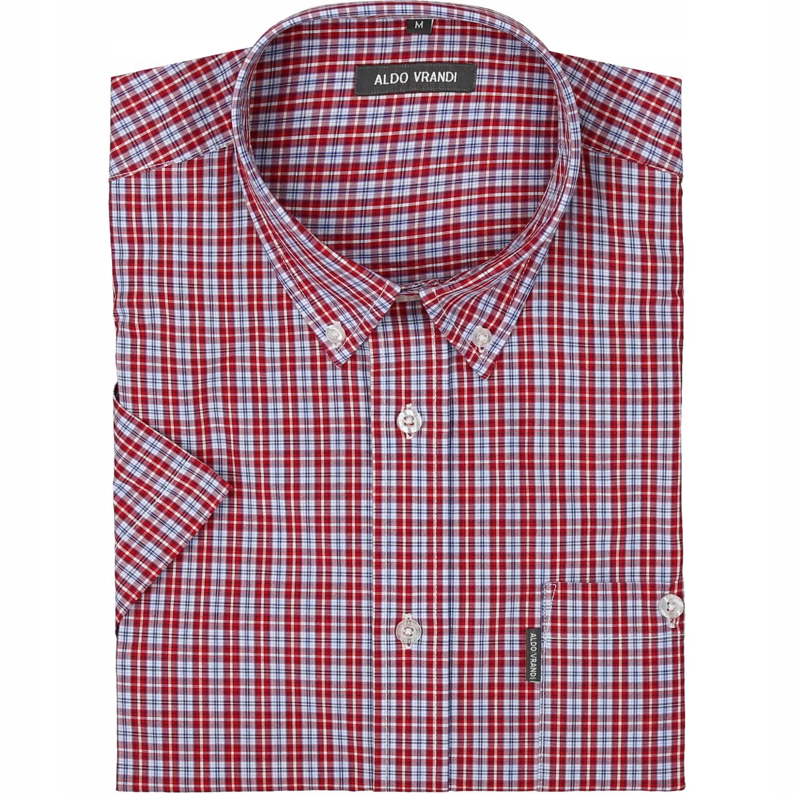 

koszula w kratkę Aldo Vrandi kr 100%baw_2XL_kl_126