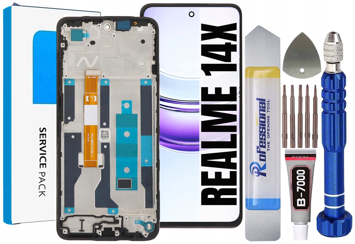 Displej Pro Realme 14X 5G RMX5020 Originální LCD Displej Rámeček