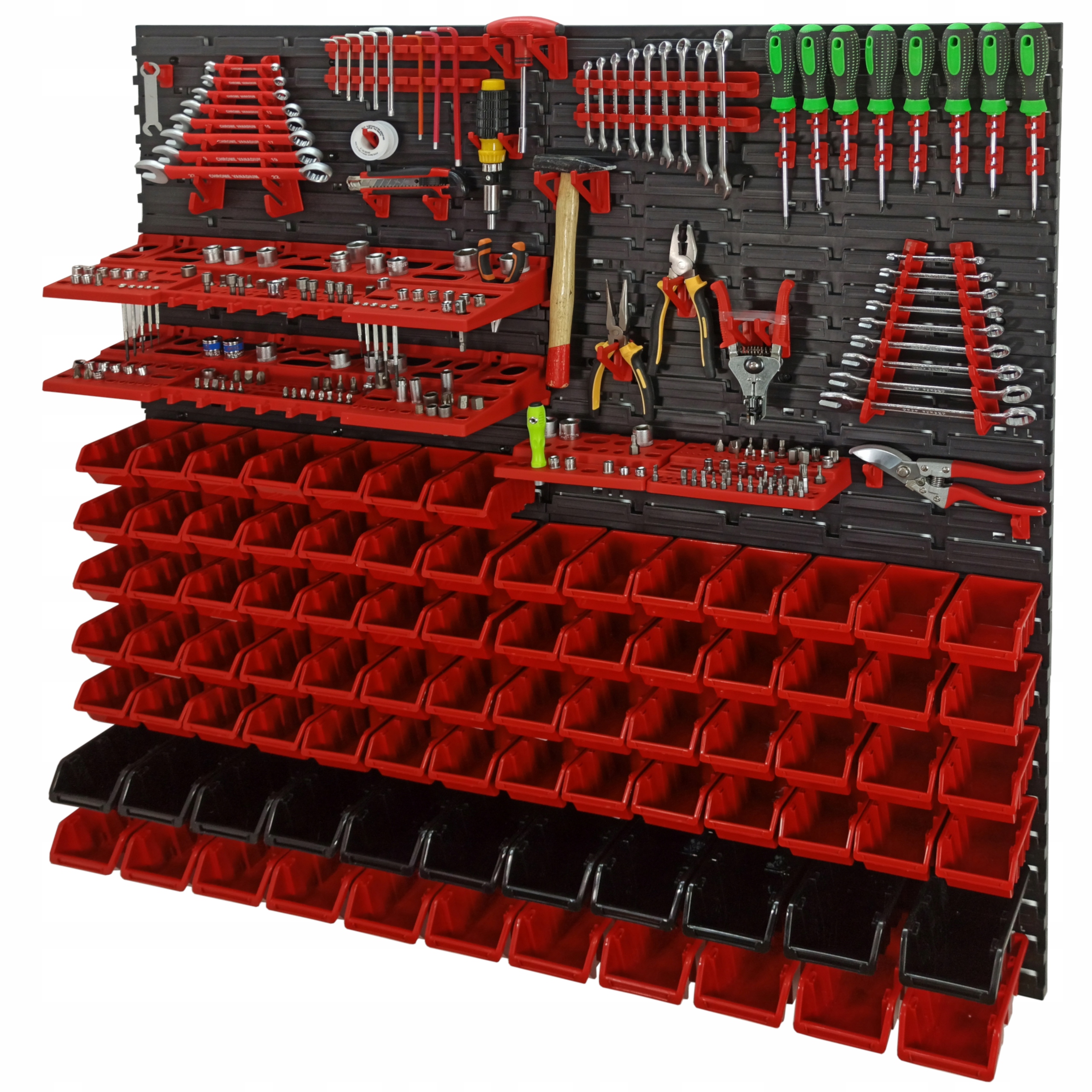Tablica ścianka narzędziowa 115x117cm 85 kuwet