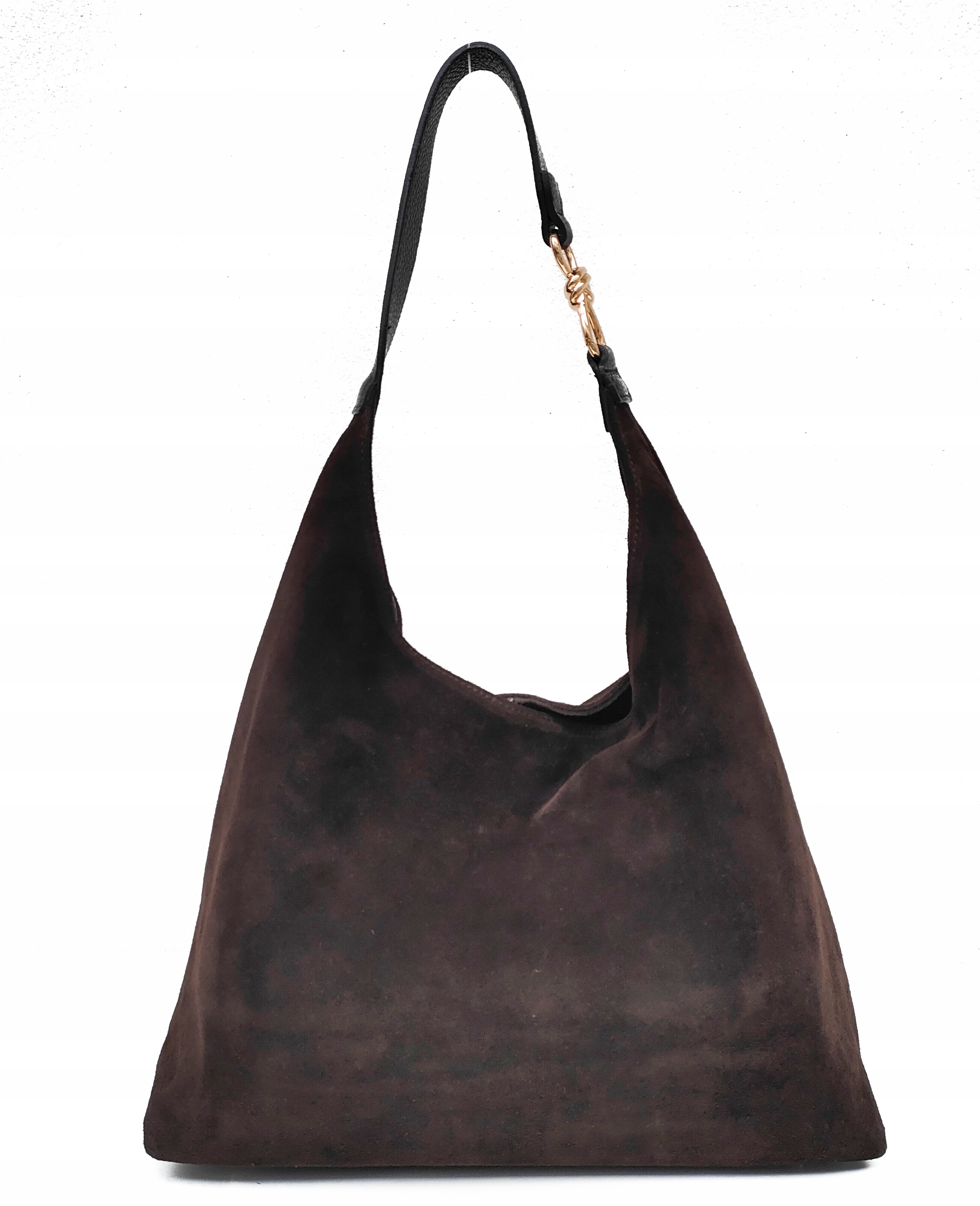 Semišový čokoládový sáček Vera Pelle