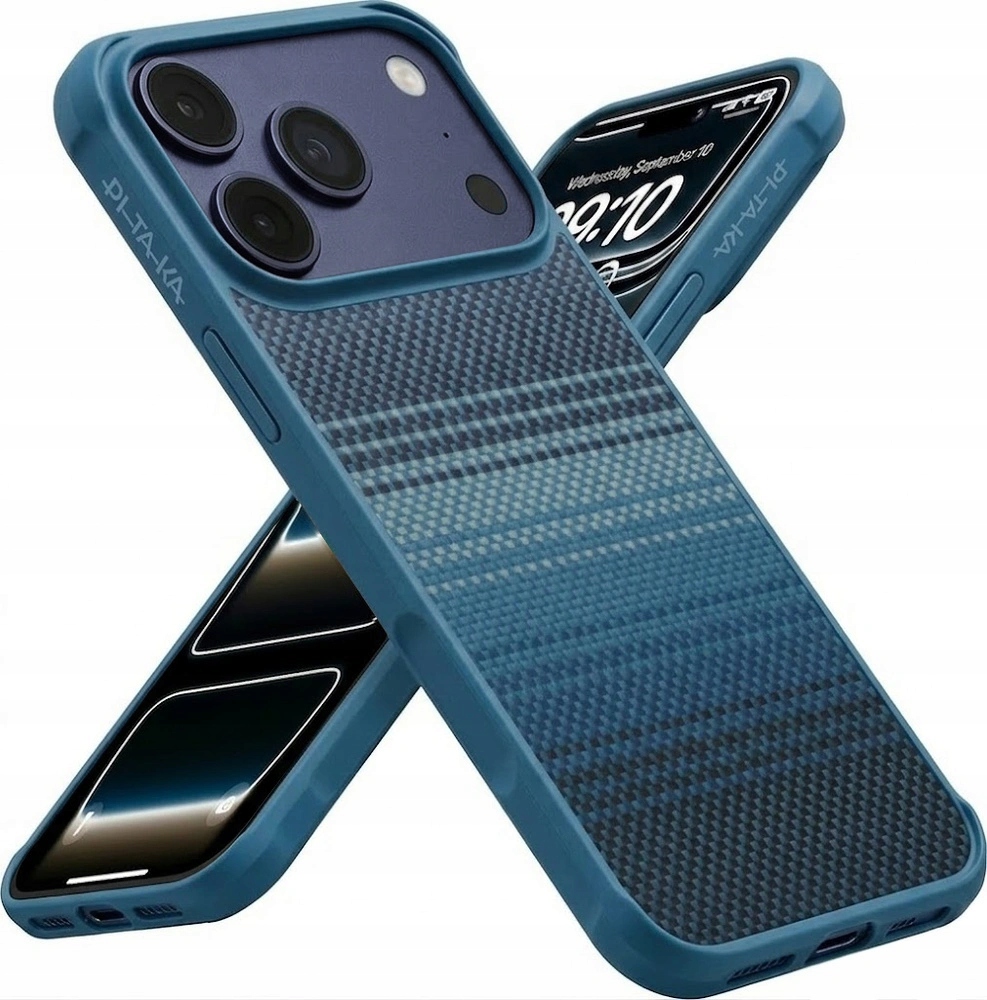 Puzdro na iPhone 17 Pro Max Pitaka Aramid Fiber ProGuard Case Magsafe Kryt