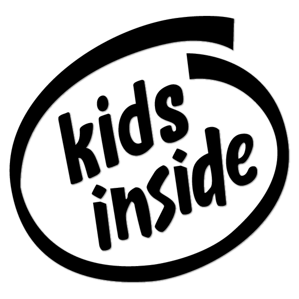 

Kids Inside Naklejka w aucie dziecko 10 cm