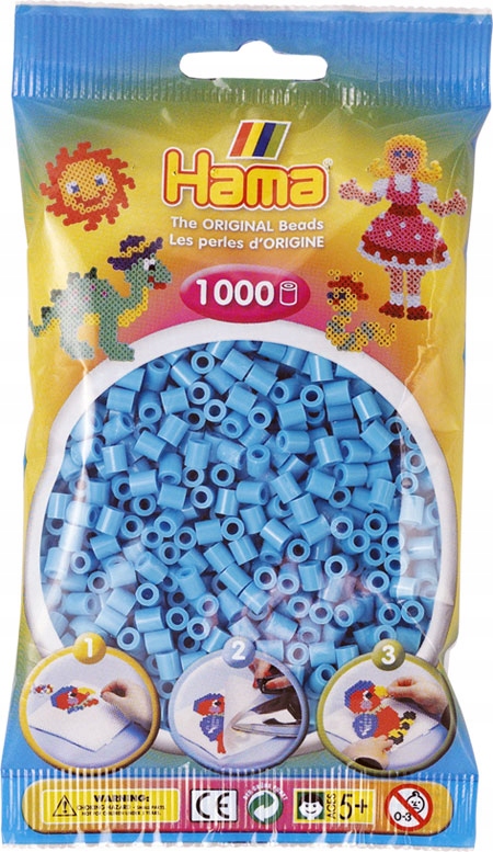 

Koraliki do prasowania Turkusowe 1000 szt. Hama 49