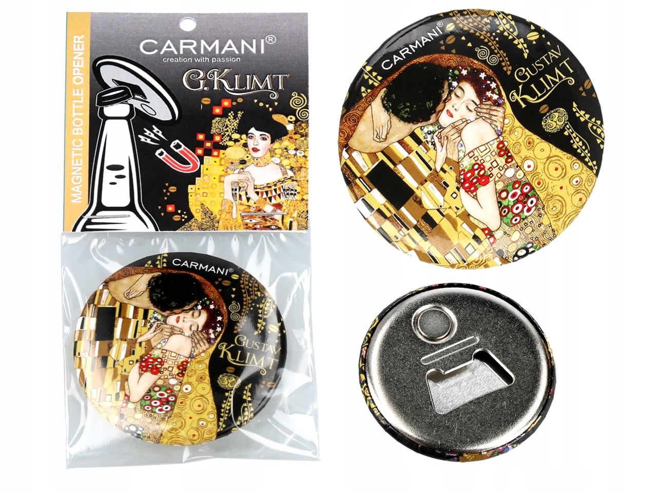 

Otwieracz z magnesem Gustav Klimt Pocałunek