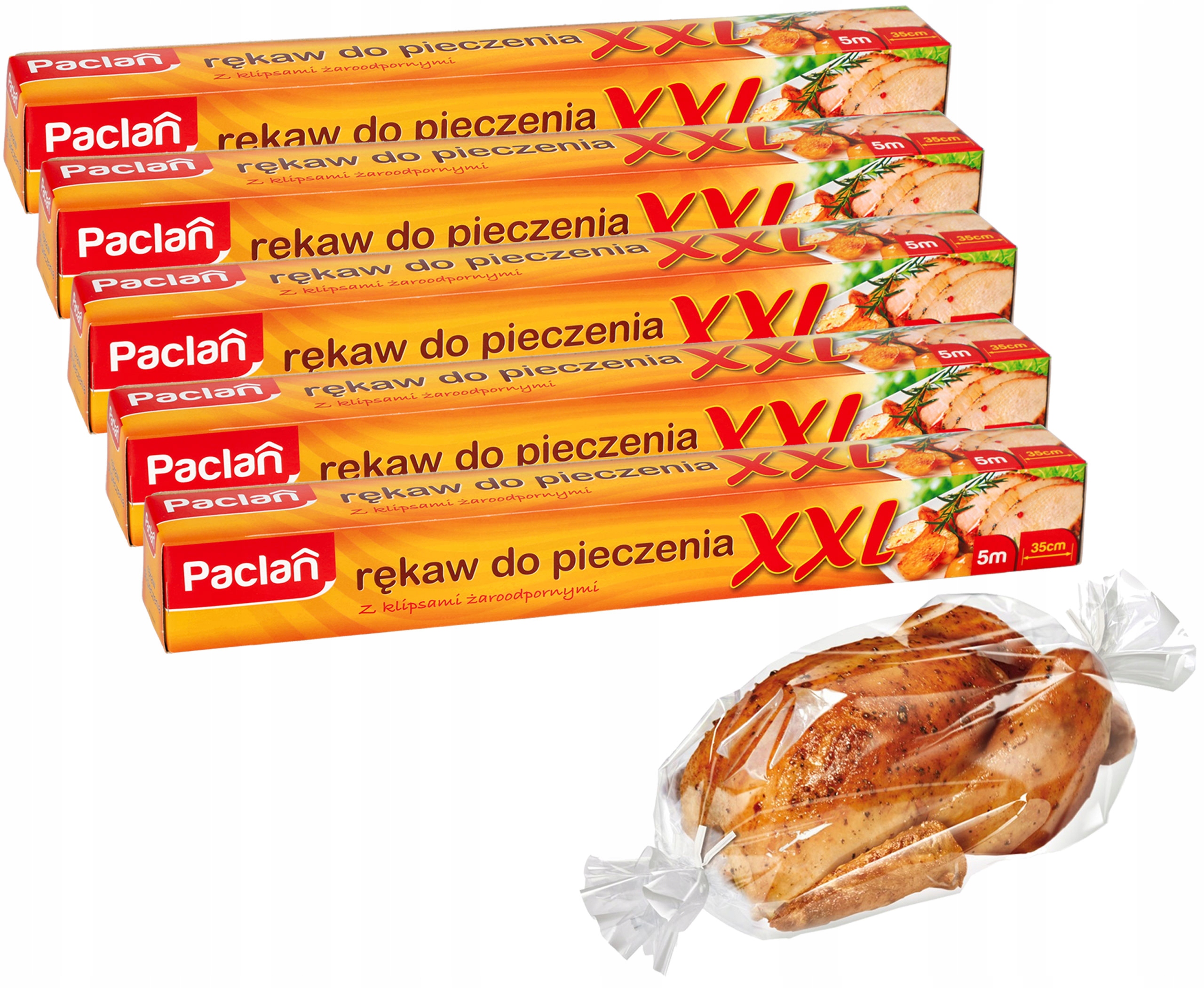 

Rękaw do pieczenia warzyw XXL Paclan 5 m 5 sztuk