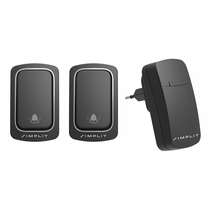 ZESTAW DZWONEK BEZPRZEWODOWY DO DRZWI WODOODPORNY IP68 QX-100 BEZBATERYJNY