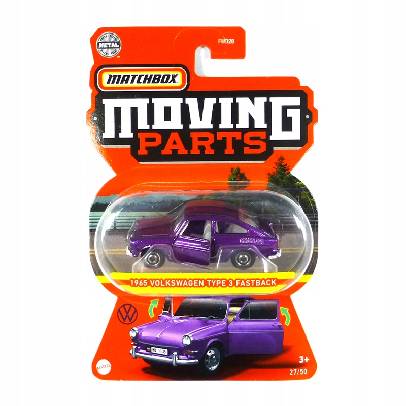 

Matchbox Samochodzik 1965 Volkswagen Type 3 Fastba