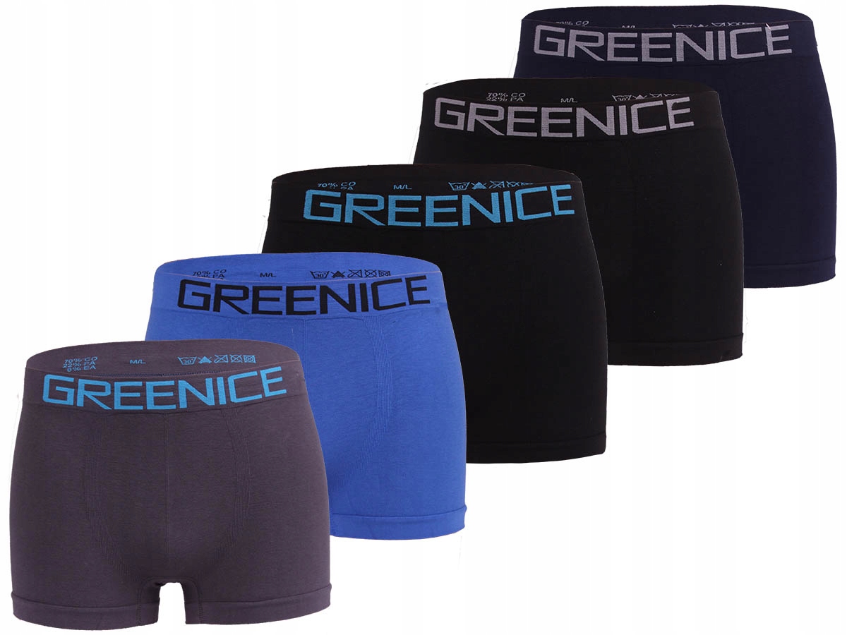 

5x Bokserki Majtki Męskie Bezszwowe Szorty XL/2XL