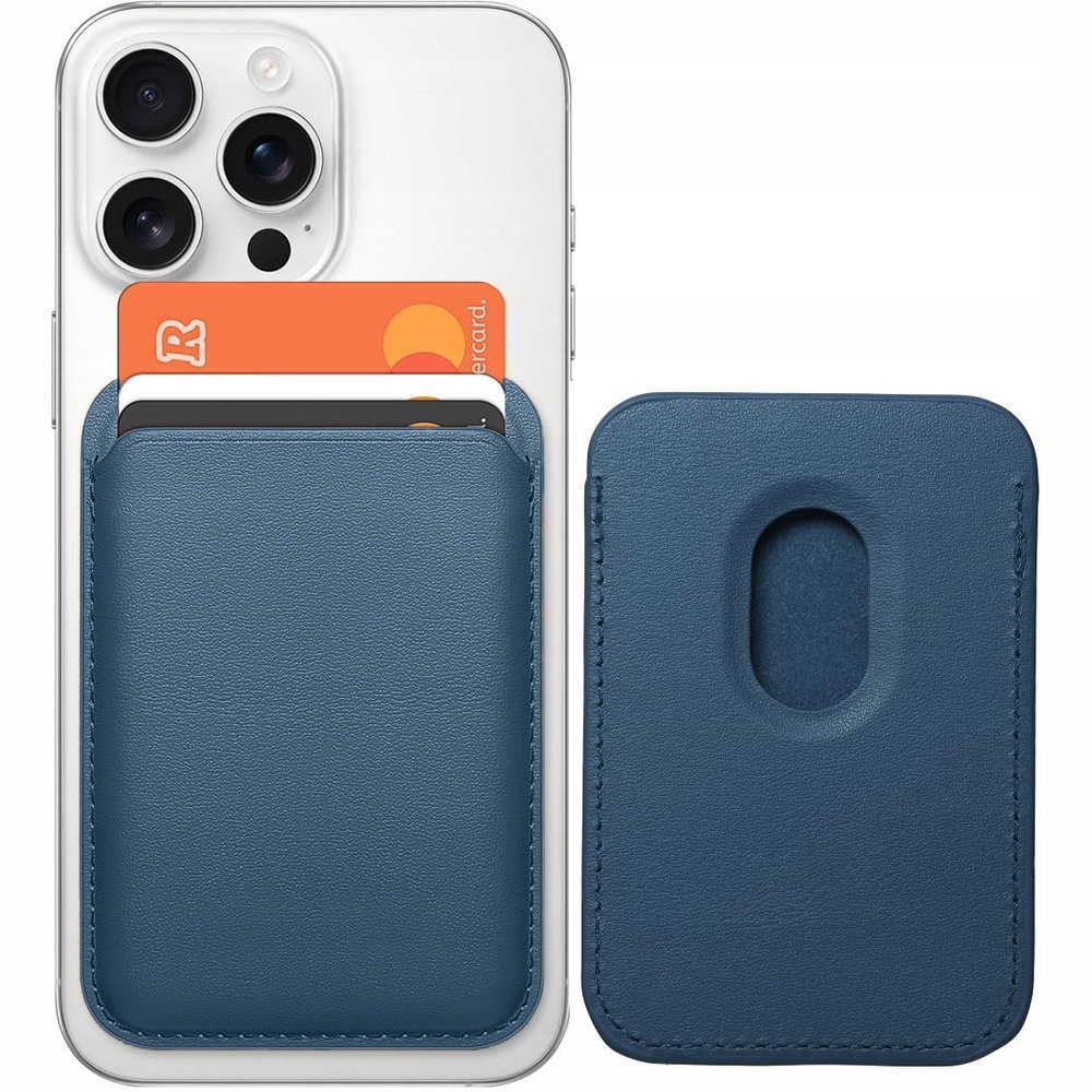 Skórzany portfel MagSafe kompatybilny z iPhone 16/15/14/13/12 Pro/Max/Plus