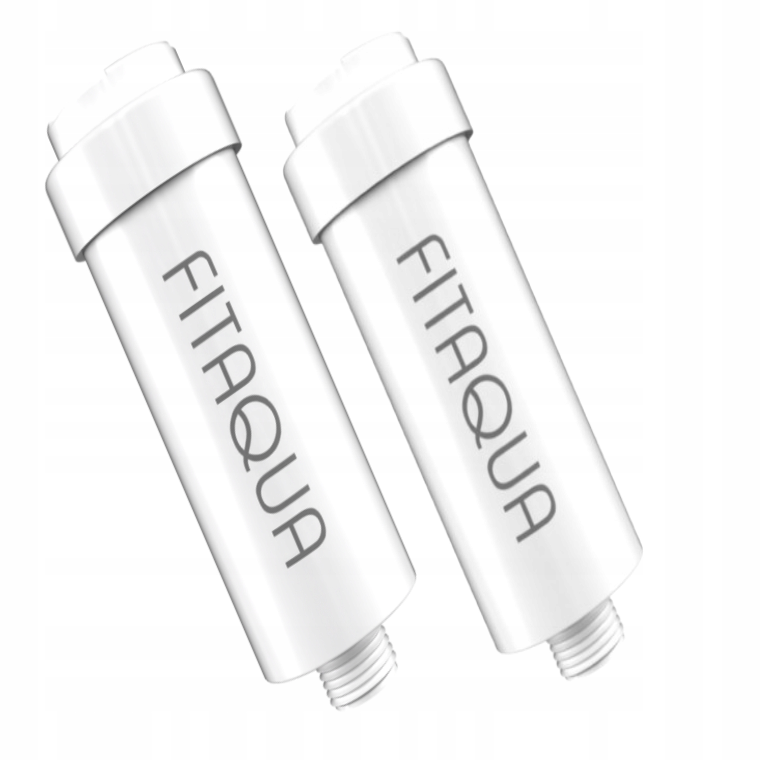 2 Sztuki Filtr Prysznicowy Fit Aqua Awf-swr-p Kdf Biały Komfortowy Prysznic