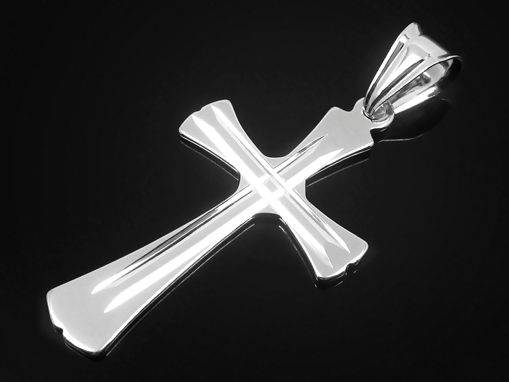 MĘSKI KRZYŻYK SREBRNY DIAMENTOWANY KRZYŻ K6 SREBRO 925 POLSKI PRODUCENT Stan opakowania oryginalne