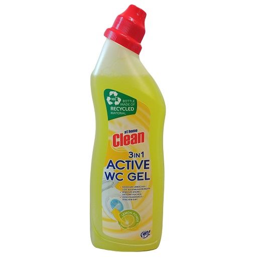 

At home Clean 3 In 1 Żel do wc Lemon żółty 750 ml