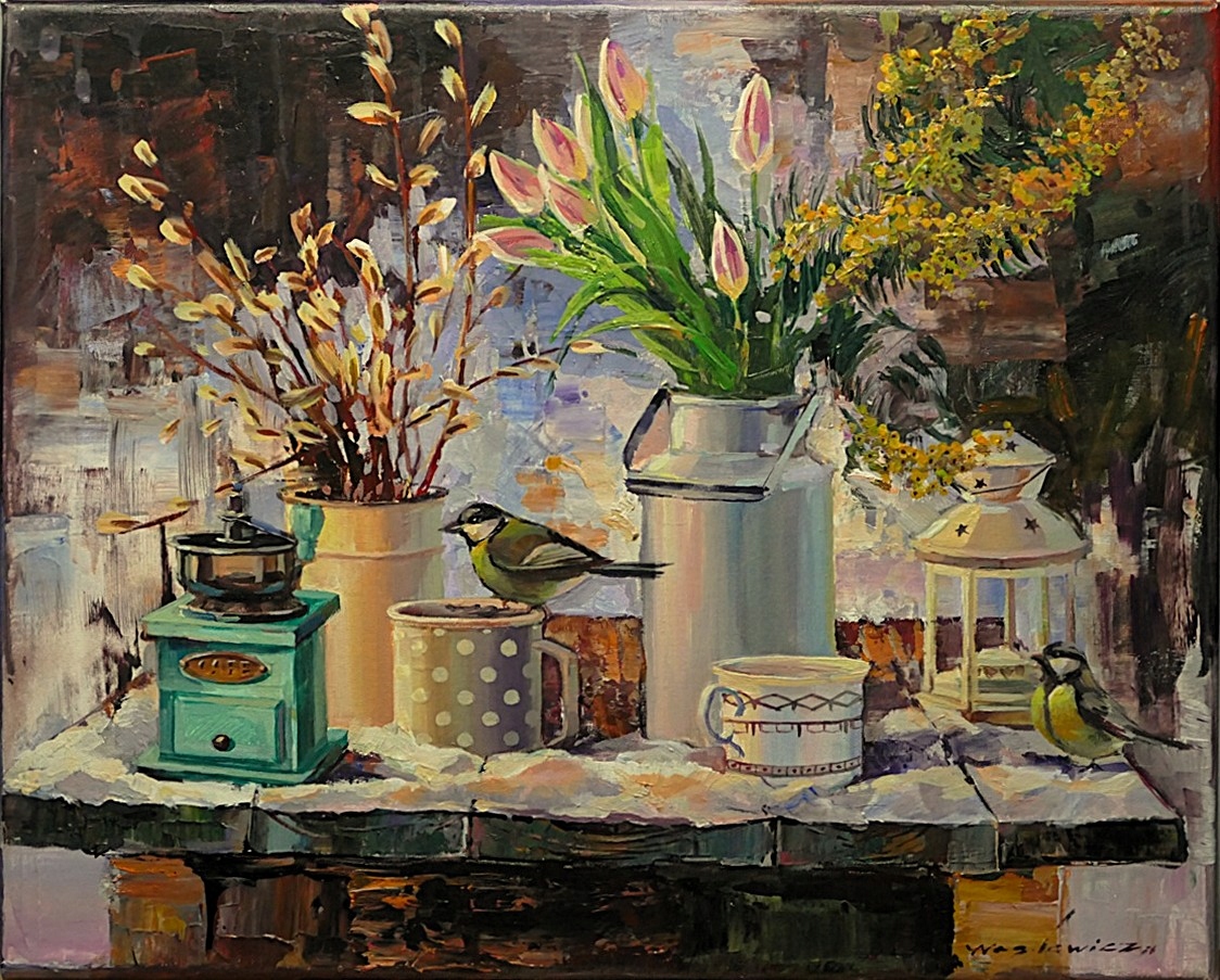 Wasilewicz NATURE COMES TO LIFE obraz olejny