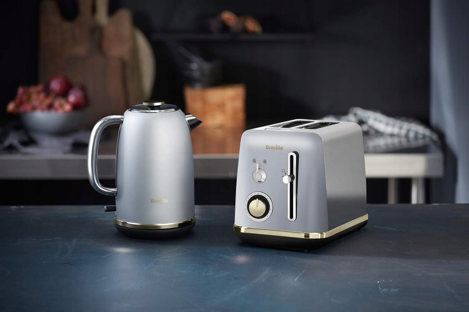 BREVILLE Toster Na 2 Kromki Mostra Srebrny Złote Akcenty — miniatura 7