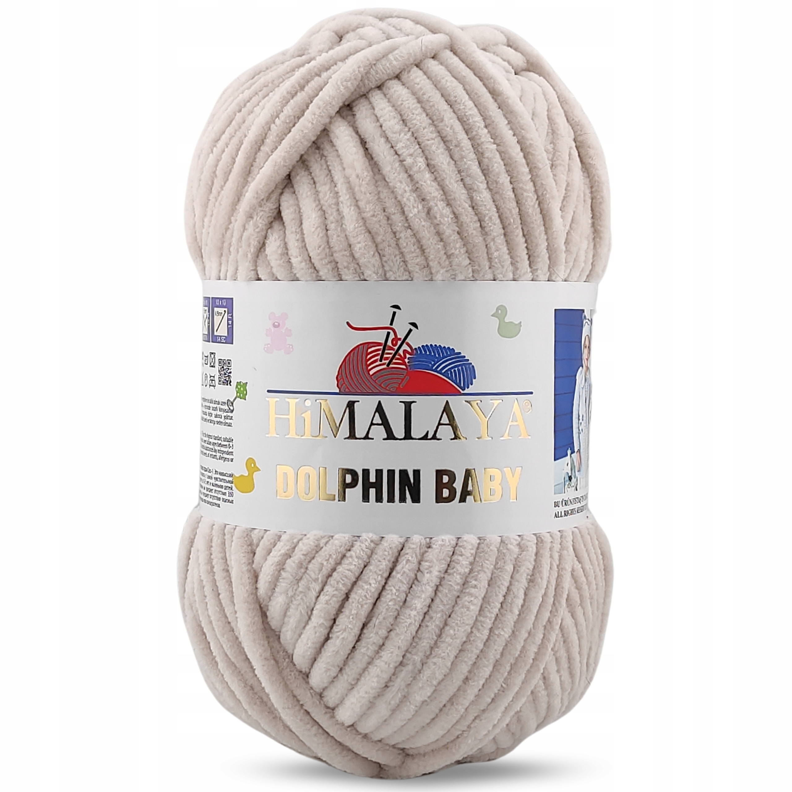 HIMALAYA GRUBA włóczka DOLPHIN BABY MASKOTKI JASNY BEŻ CAPPUCCINO 80342